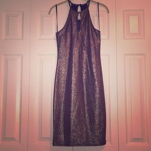 Metallic snakeskin dress size small NWT